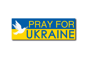 Pray For Ukraine Dove Sticker