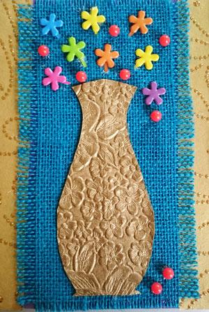 Открытка ручной работы №6(кувшин)